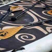 PAU HANA Carbon Teak SUP paddle - 3 piece adjustable - Image 5