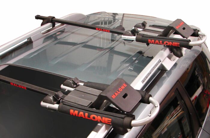 MALONE DownLoader Kayak Carrier with Tie-Downs - J-Style - Folding - Side Loading - Image 3