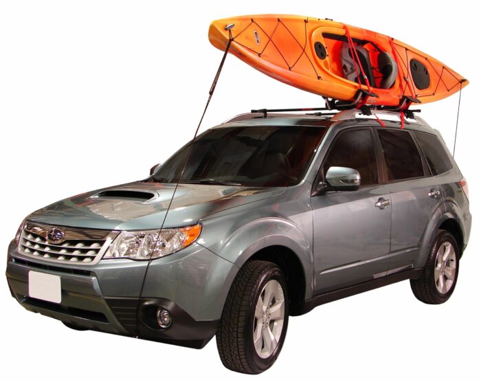 MALONE DownLoader Kayak Carrier with Tie-Downs - J-Style - Folding - Side Loading - Image 8