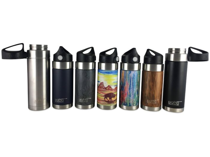 LIQUID HARDWARE Sidewinder - Never Lose Your Lid Vacuum Insulated Bottle - Water, Soup, Ice Cream