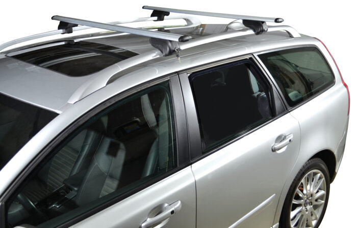 MALONE AirFlow2™ Roof Rack - Aero Crossbars - Raised, Factory Side Rails - Aluminum - 50", 58" and 65"