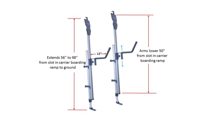 MALONE Telos™ XL Load Assist for Malone J-Style Kayak Carriers (DownLoader, J-Loader) and V-Style Kayak Carrier (SeaWing) - Image 2