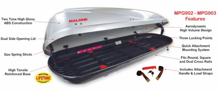 MALONE Cargo16™ Rooftop Box (16 cu ft) - Image 4