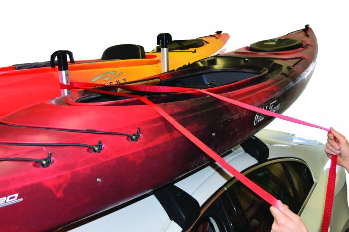 MALONE Stax Pro2 Kayak Carrier w/ Tie-Downs - Post Style - Folding - Image 8