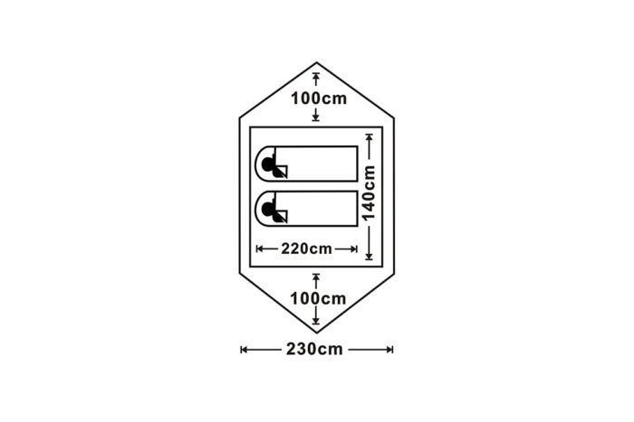 HOTCORE Mantis 2 Tent - 2 person, 3 season, 7000 series one-piece aluminum pole - Image 12