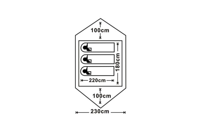 HOTCORE Mantis 3 Tent - 3 person, 3 season, 7000 series one-piece aluminum pole - Image 13