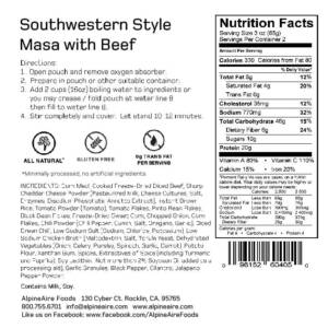 ALPINEAIRE Southwestern Style Masa w/Beef - Gluten Free - Image 4