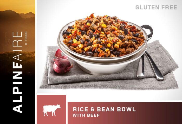 ALPINEAIRE Rice & Bean Bowl w/Beef - Gluten Free