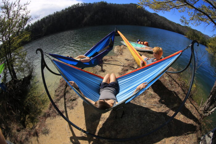 ENO ENOpod® Hammock Stand - easy tool free triple hang - Image 2